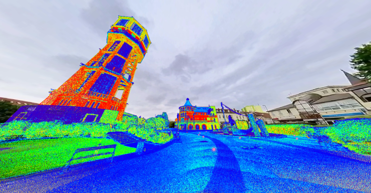 Panoramic imagery captured with an FJD Trion S2 scanner