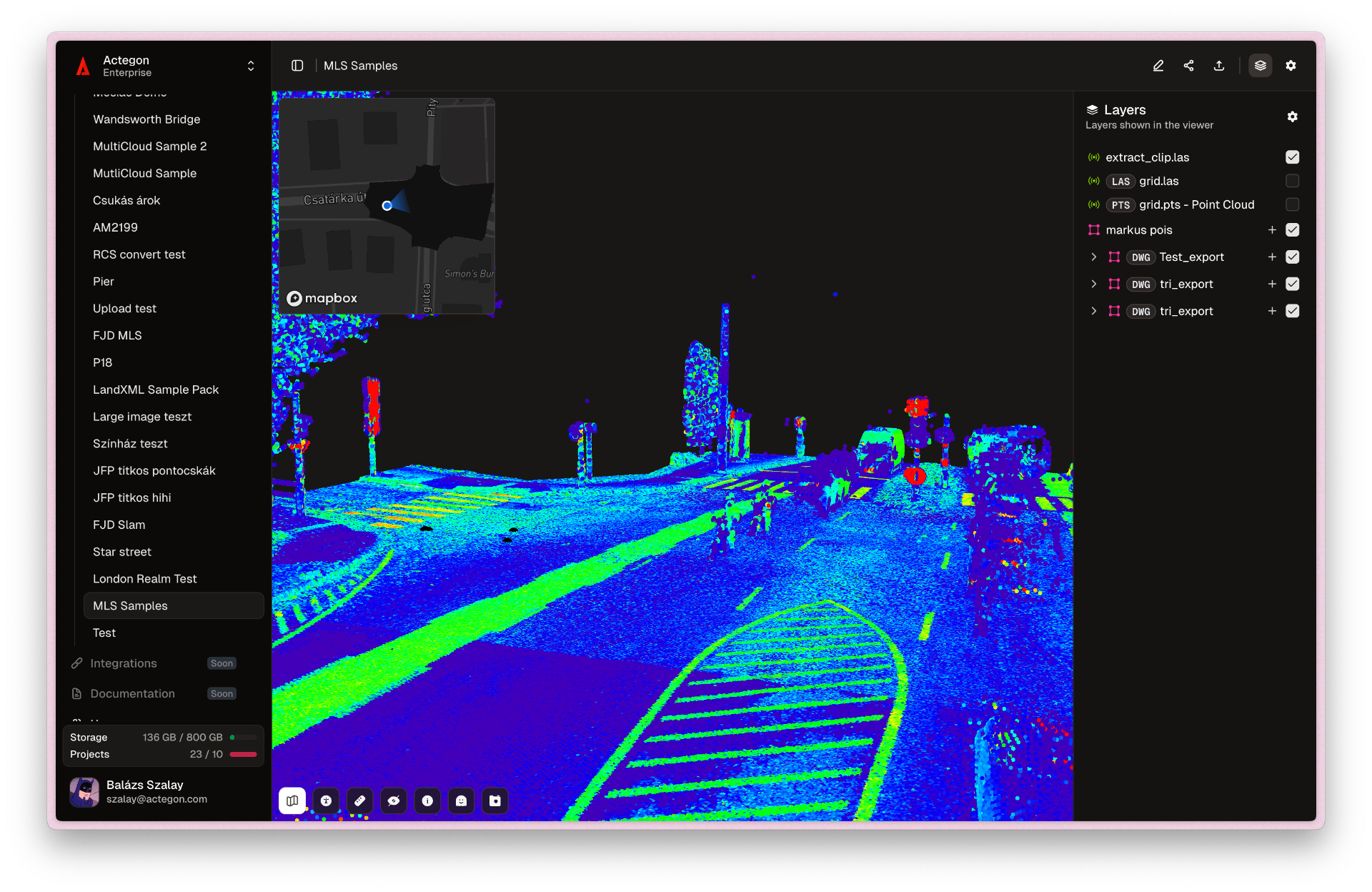 Volume calculation visualization